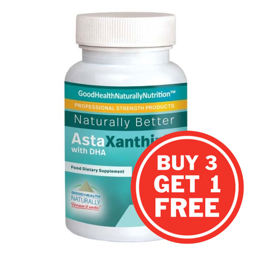 AstaXanthin with DHA - 4 x 90 Capsules ( ONE POT FREE )