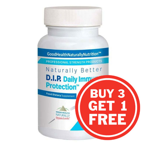 D.I.P. Daily Immune Protection - 4 x 90 Capsules ( ONE POT FREE )
