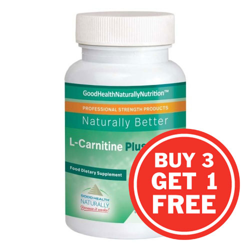 L-Carnitine Plus CoQ10 - 4 x 60 Capsules ( ONE POT FREE )