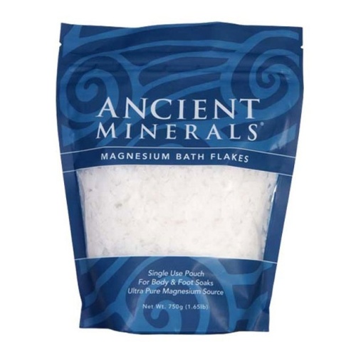 Ancient Minerals Magnesium Bath Flakes - Single Use Pouch (1.65lbs)