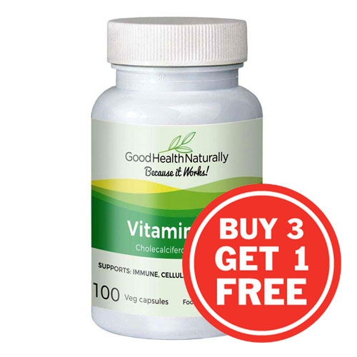 Vitamin D3 (4000 IU) - 4 x 100 Tablets ( ONE POT FREE )